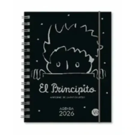 Agenda El Principito 2026 Negra Tapa Dura