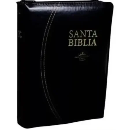 BIBLIA 046 NEGRA CON ZIPER L/GDE 11 PTOS