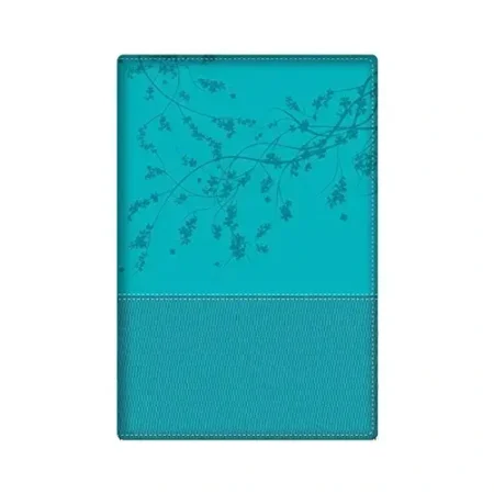 BIBLIA DE LA MUJER CONFORME AL CORAZON PIEL AQUA DE LUJO