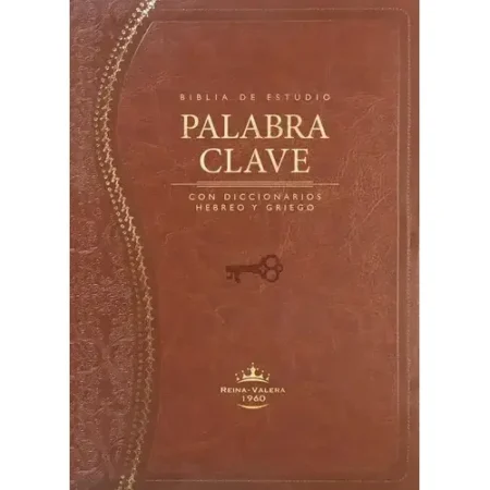 Biblia de Estudio Palabra Clave RVR60 Imitación Piel Café