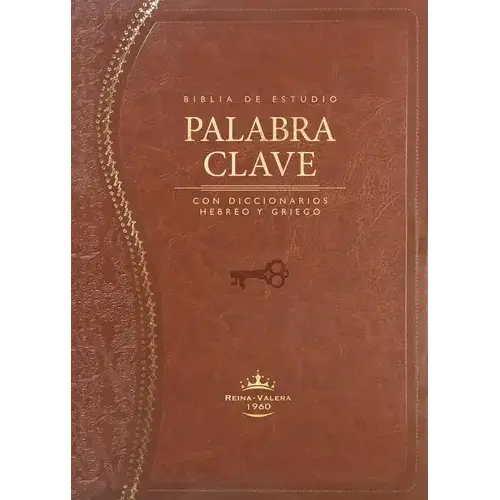 Biblia de Estudio Palabra Clave RVR60 Imitación Piel Café
