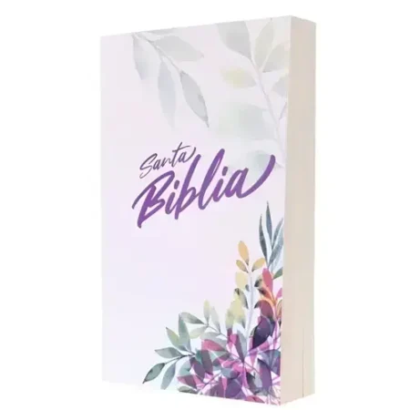 BIBLIA ECON RVR60 FLORES BLANCO