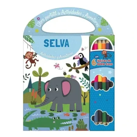 Libro Portatil de Actividades y Aventuras Selva