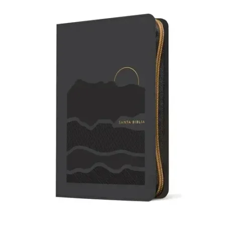 Biblia Ultrafina NTV Letra Grande Zíper Filament Gris