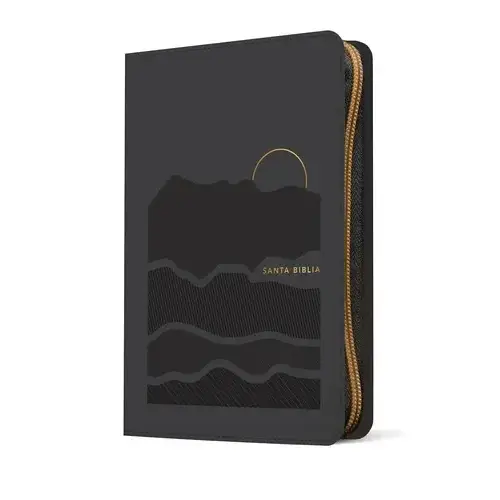 Biblia Ultrafina NTV Letra Grande Zíper Filament Gris
