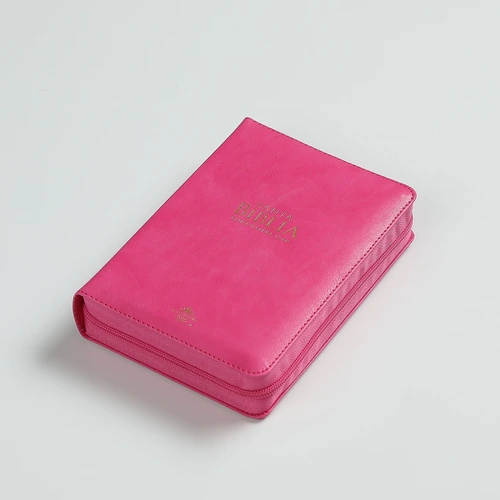 Biblia RVR60 Compacta Fucsia Letra Grande con Cierre - Imagen 2