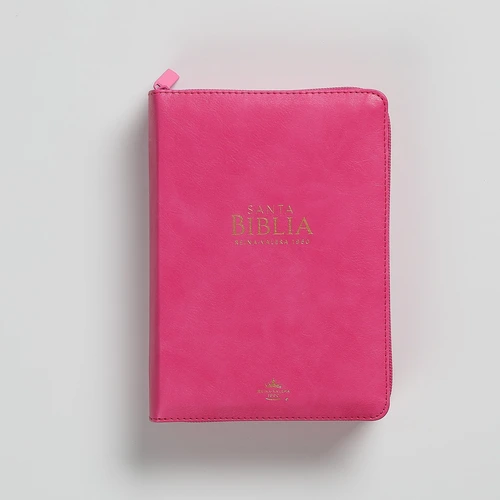 Biblia RVR60 Compacta Fucsia Letra Grande con Cierre - Imagen 4
